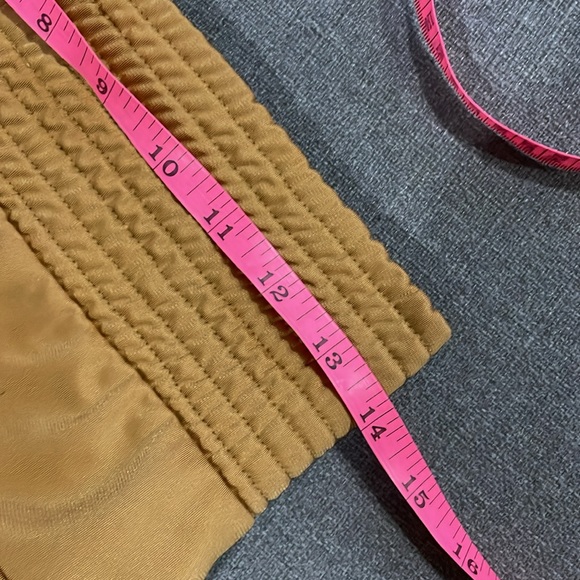 Adidas Track Pants in Gold with White Stripes slight flare - Picture 12 of 12